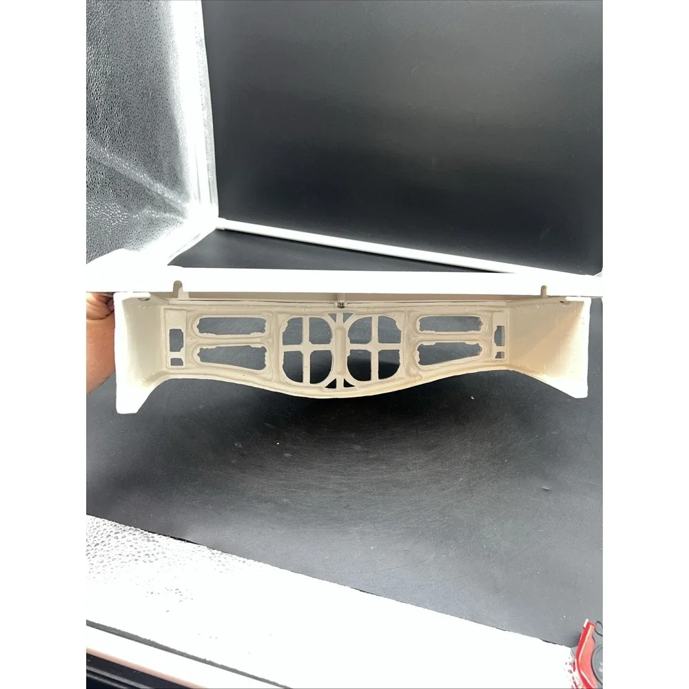 Vintage 1980's Homco Wall Shelf White Rattan Bamboo Wicker Plastic 3067 Retro